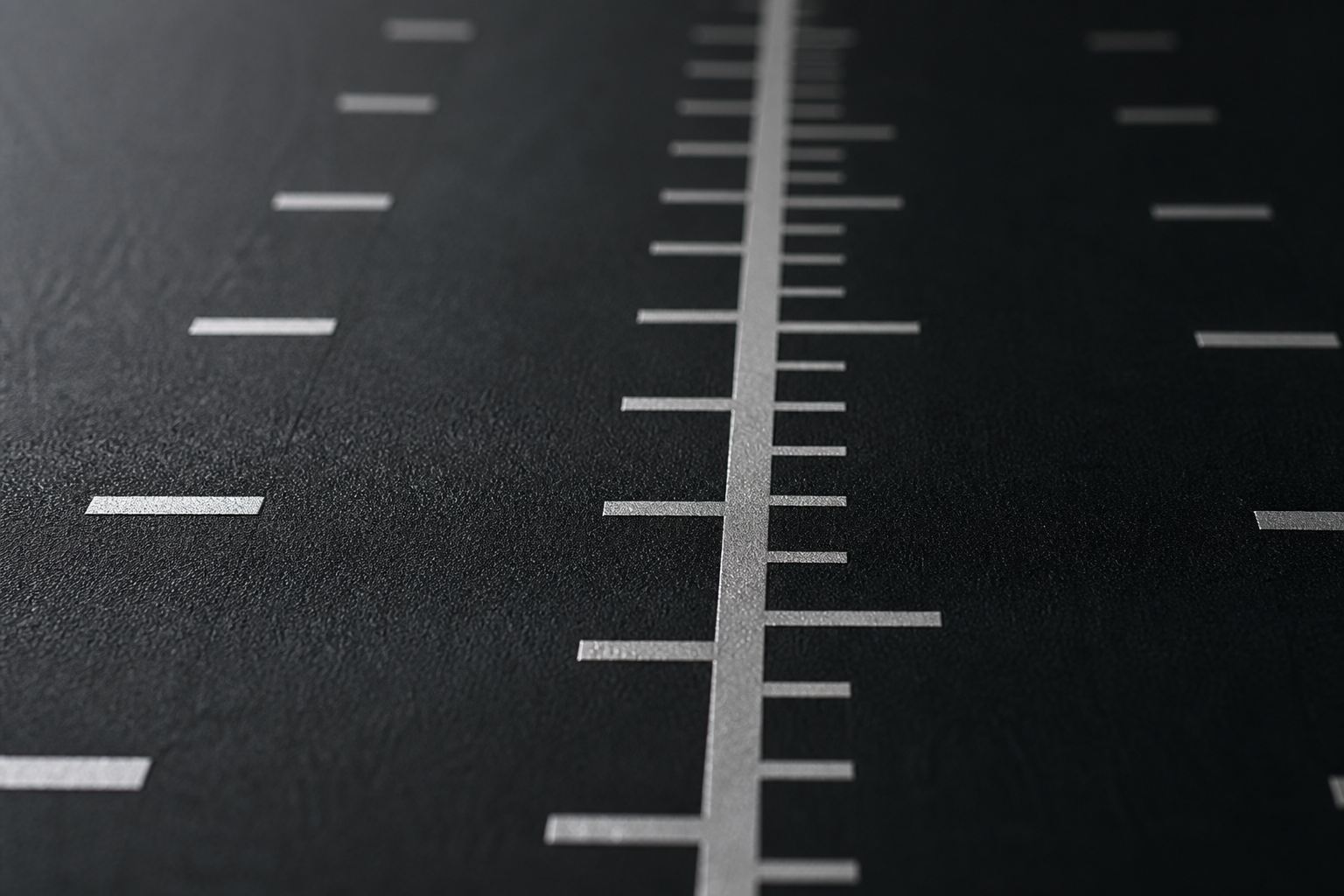 Distance ruler marks representing measured delivery metrics