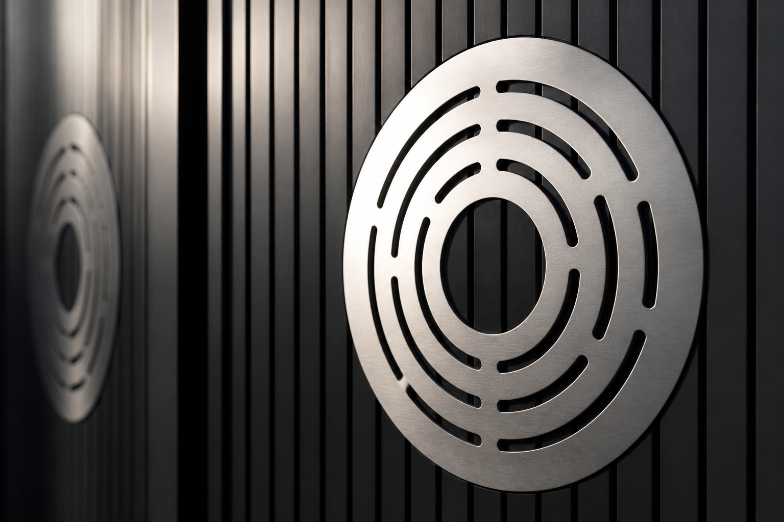 Guard plate circles representing security perimeter design